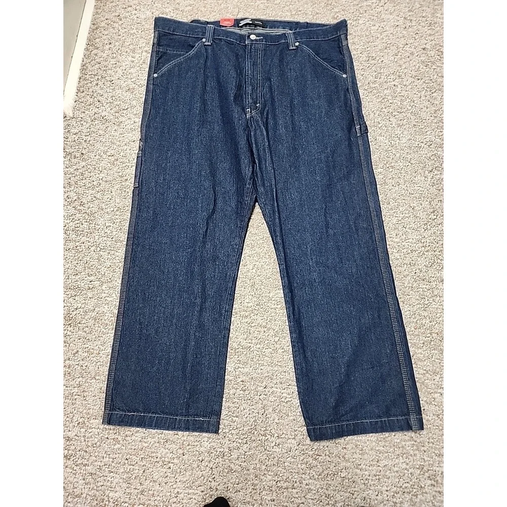 Levi‎ Strauss Signature 42x30 Men's 100% Cotton Carpenter Jeans NWT 44x31 Actual